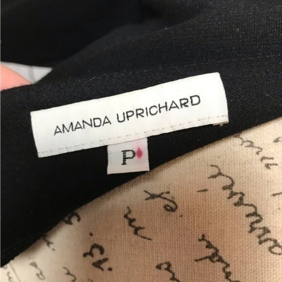 Amanda Uprichard Abbey neck black half‎ sleeve dressy ruched Dressy caree… - Picture 5 of 9